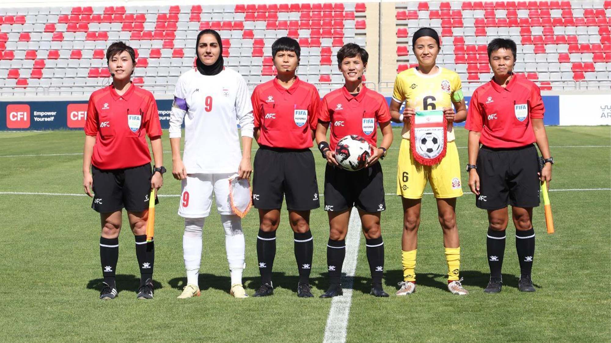 داوری فوتبال زنان ایران لبنان