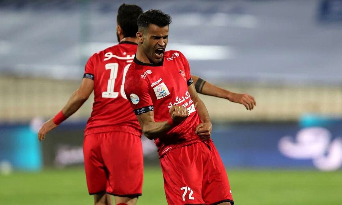 گل های عیسی آل کثیر با پیراهن پرسپولیس به استقلال - تصویر شاخص