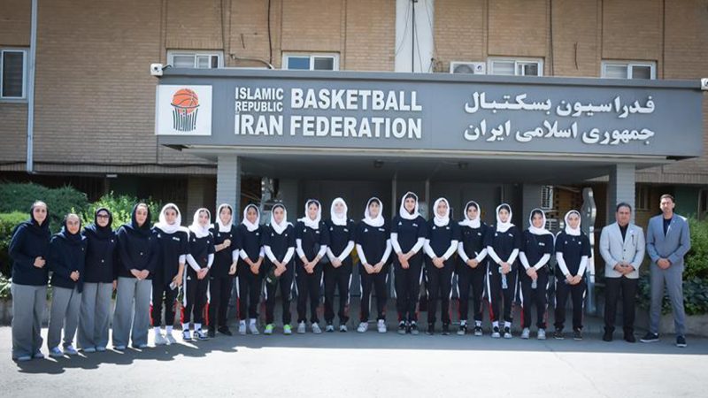 دختران ملیپوش نوجوان بسکتبال در مسیر غرب آسیا