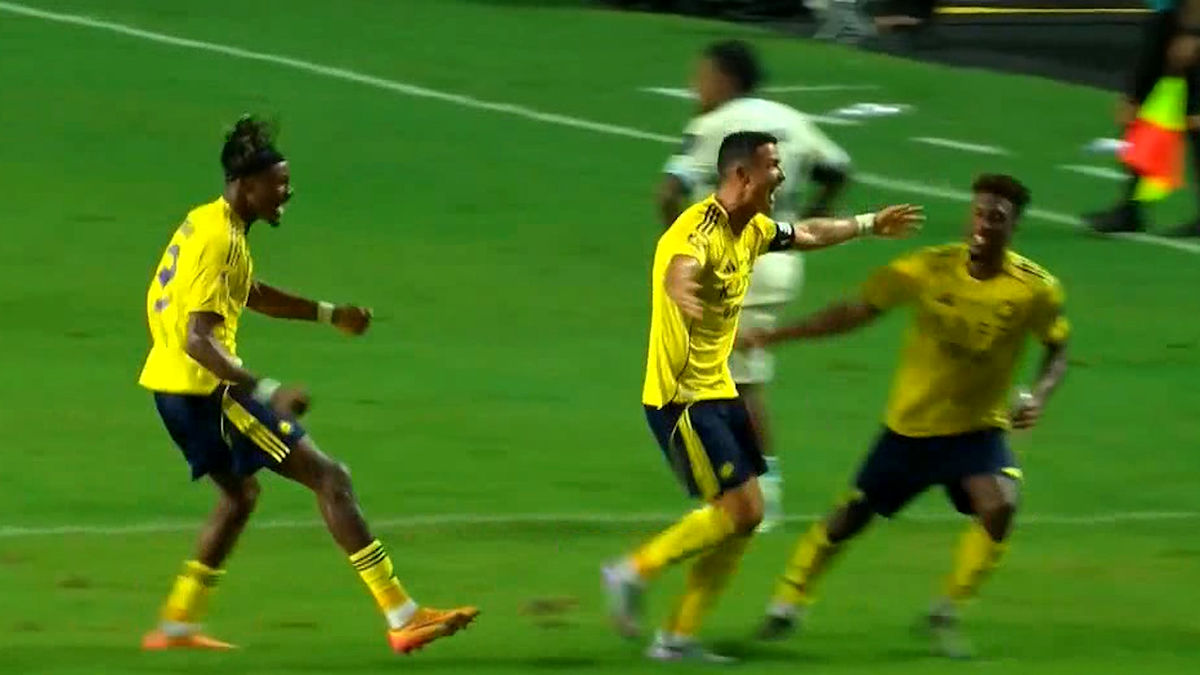 گل دوم النصر به الاتحاد توسط فلیکس با پاس کریس رونالدو - تصویر شاخص