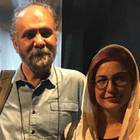 امیر دژاکام و همسر