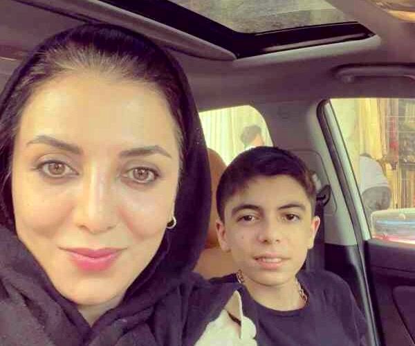 سلفی رویا میرعلمی و پسرش