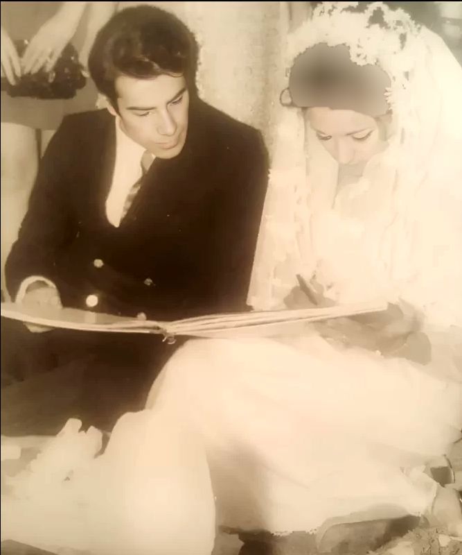 عکسهایی از عروسی مریم امیرجلالی در سال 1349