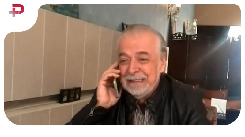 عکس| سفر در تاریخ؛ «چنگیز جلیلوند» بر سر مزار «فردین»؛ سال 99