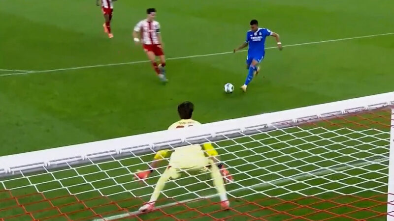 گل سوم رئال مادرید به المپیاکوس (هتریک امباپه) - تصویر شاخص