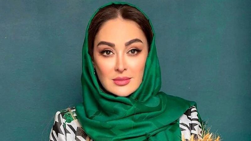 الهام حمیدی بازهم غوغا به پا کرد؛ استایل آبی قهوهای خانم بازیگر به سبک دختران اعیانی