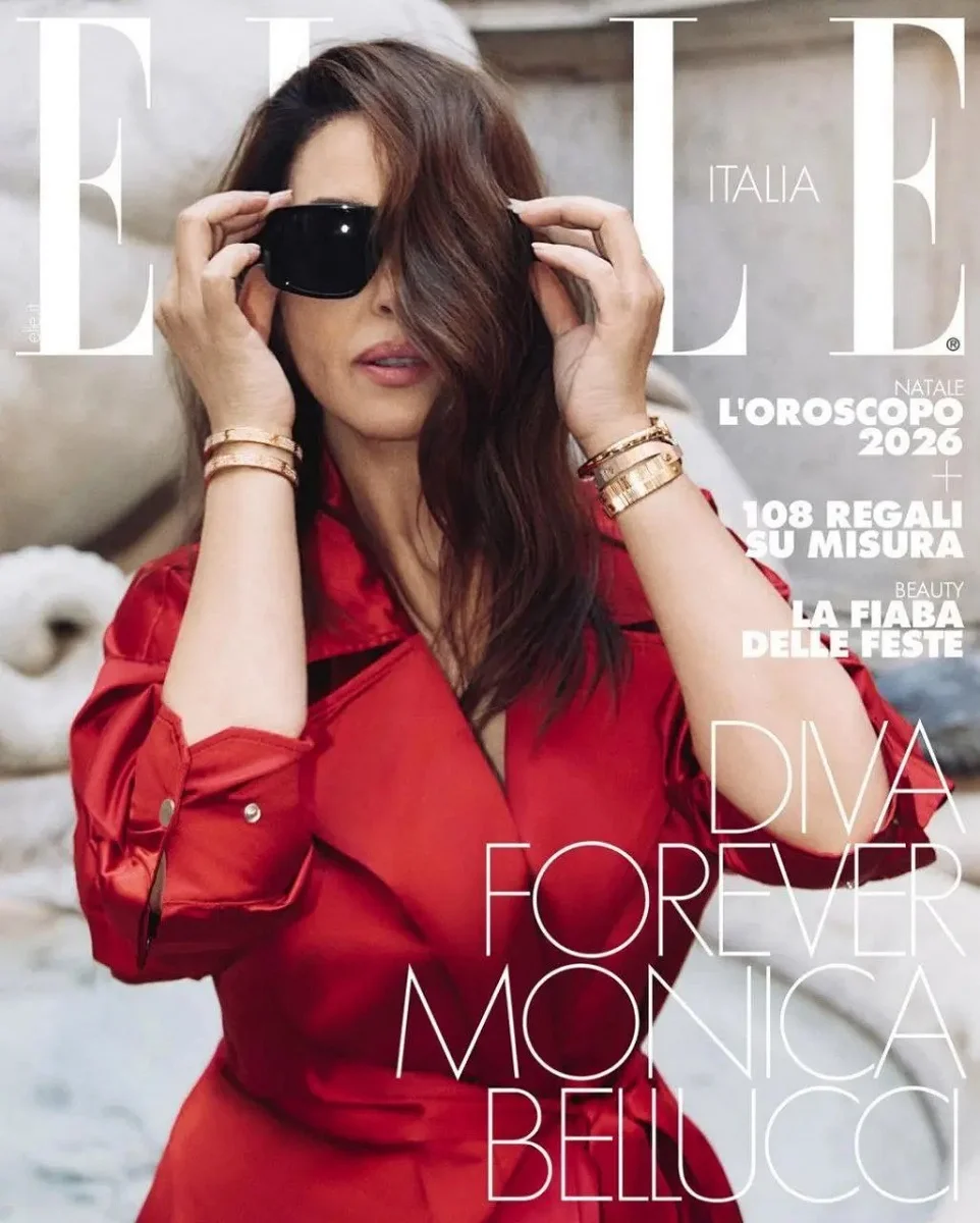 مونیکا بلوچی در مجله مد و فشن Elle 1