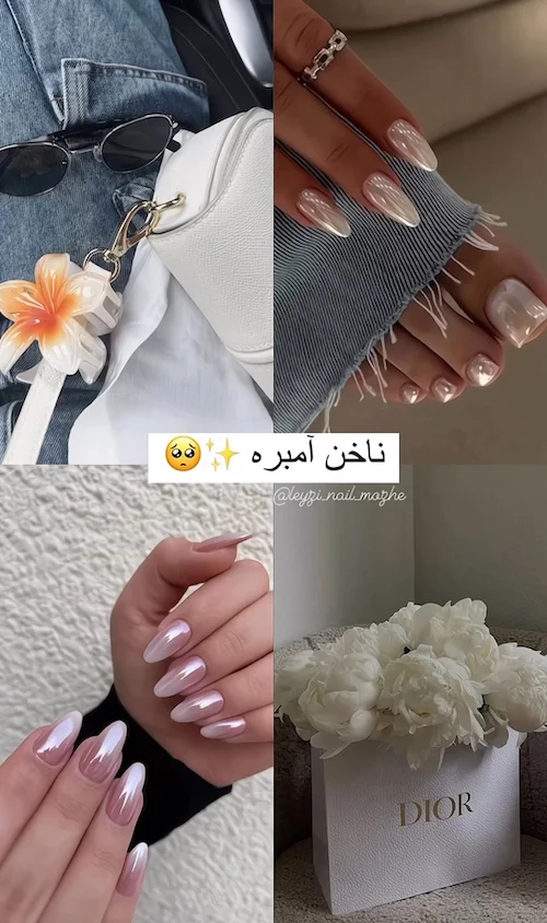 طرح ناخنهای ترندی با رنگ سال