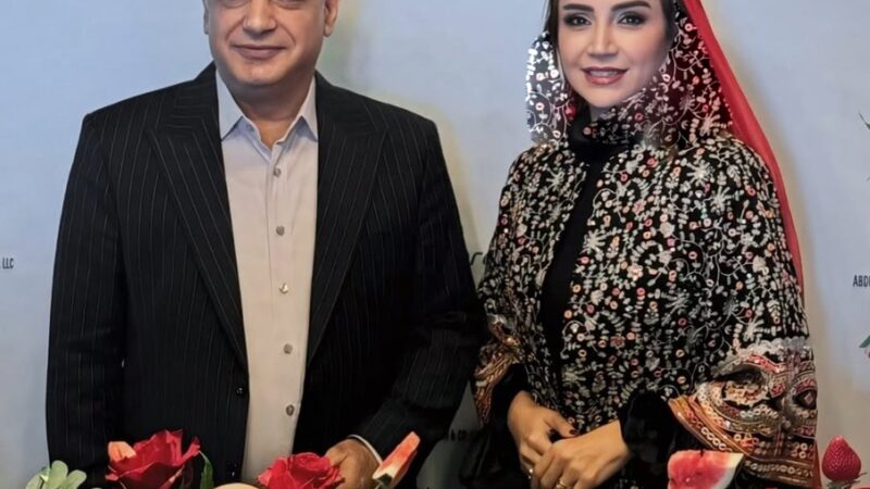 چیدمان خیرهکننده شب یلدای شبنم قلیخانی در دبی با حضور رشید کاکاوند؛ جشنی متفاوت و لوکس!