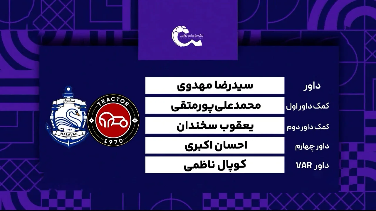 تراکتور – ملوان (کارشناسی داوری) - تصویر شاخص