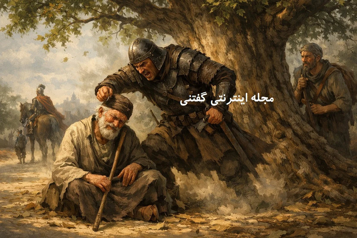 حکایت مرد نابینای خردمند و سه رهگذر 1