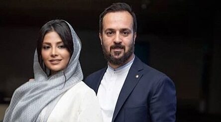 سلفی ماشینی همسر جذاب احمد مهرانفر؛ عینک میلیونی او جلب توجه کرد