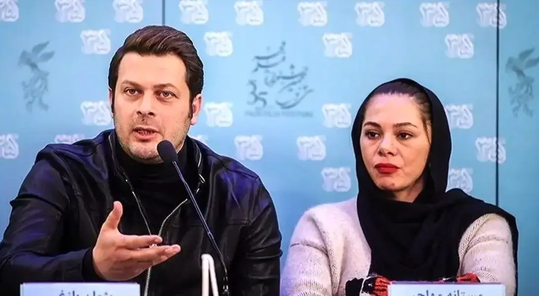 صحنهای نادر از صمیمیت پژمان بازغی و مستانه مهاجر پس از طلاق در مراسم اختتامیه/ این دو چقدر باهم صمیمی هستند