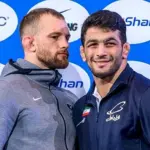 حسن یزدانی و تیلور دو رقیب جهانی کشتی کنار زناشون /  کدام زیباتر است؟