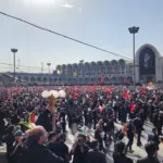 اولین تصاویر هوایی از ازدحام چشمگیر مردم در نماز بر پیکر رهبر شهید منتشر شد