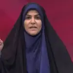 حضور سحر امامی مجری شیرزن صدا و سیما در مراسم تشییع رهبر شهید + ویدیو